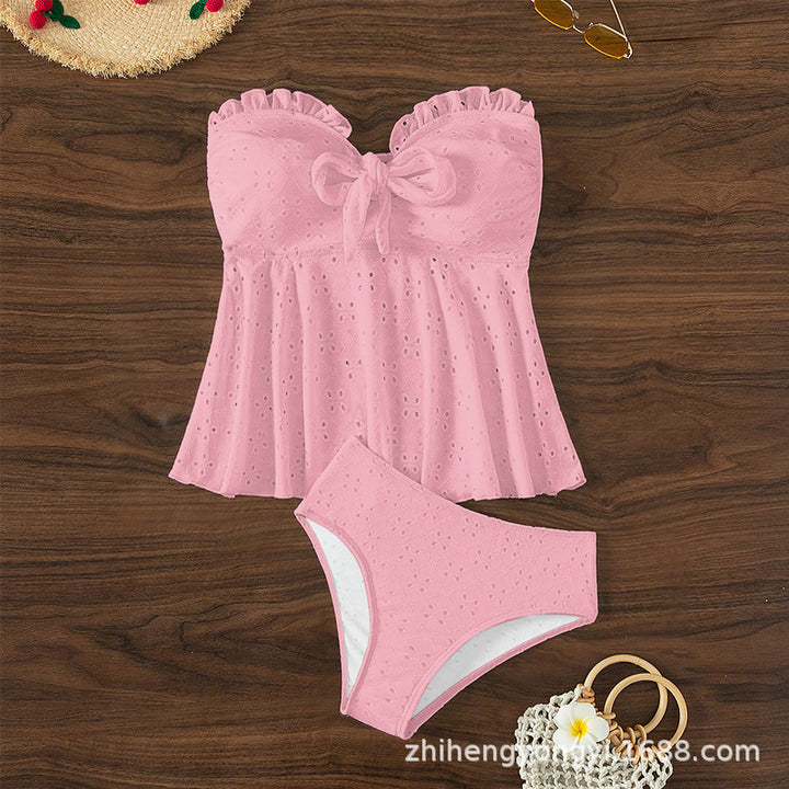 Damen Bustier-Badeanzug mit elegantem Rüschendesign Echo Archiv