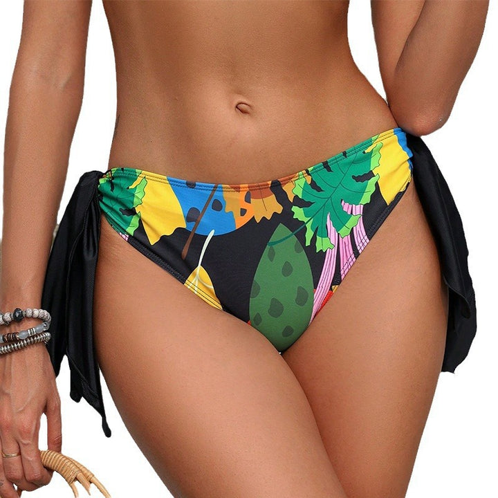 Damen Bikinis mit hohem Beinausschnitt und verspielten Seitenschnüren Echo Archiv