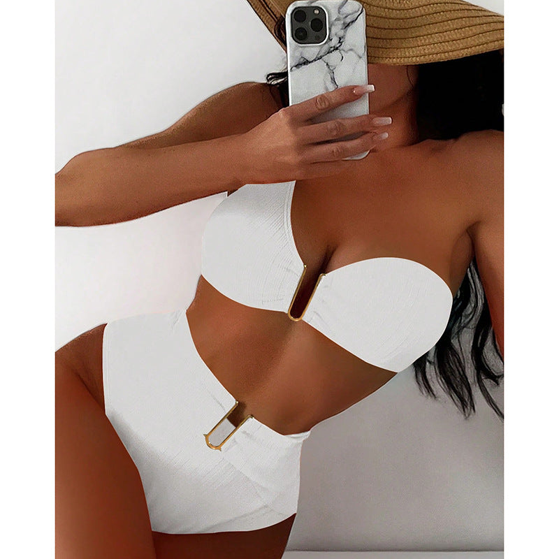 Damer högskuren bikini-set med avtagbara axelband Mirla-Eva Jonsson