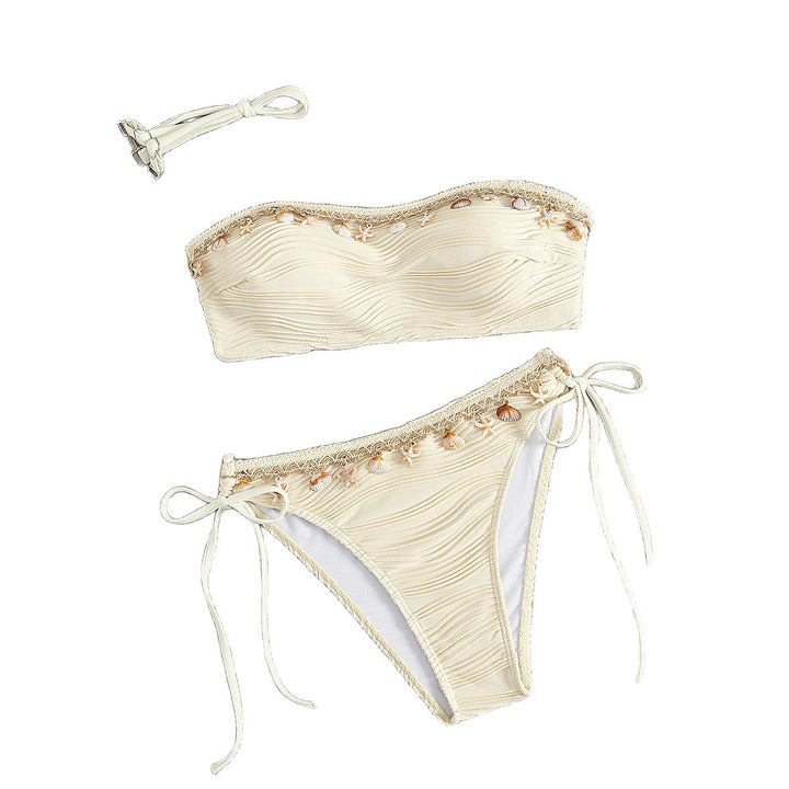 Damen Bandeau-Bikini mit Muschelverzierung Echo Archiv