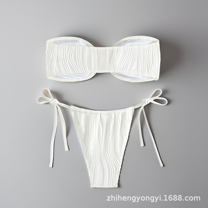 Damen Bandeau-Bikini mit dekorativem Muschelverschluss Echo Archiv