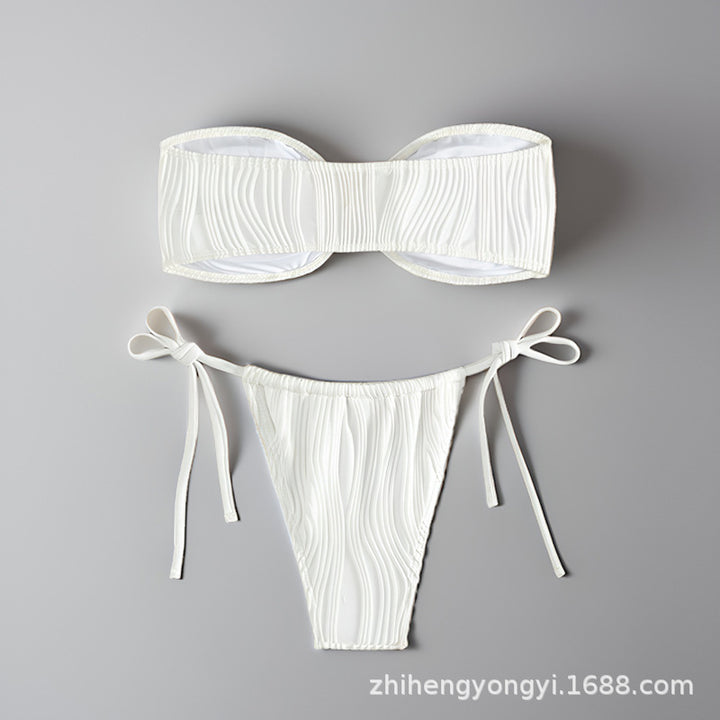 Damen Bandeau-Bikini mit dekorativem Muschelverschluss Echo Archiv