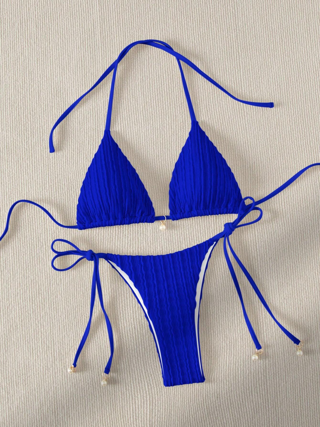 Damen Triangle-Bikini mit strukturiertem Design und verstellbaren Trägern Echo Archiv
