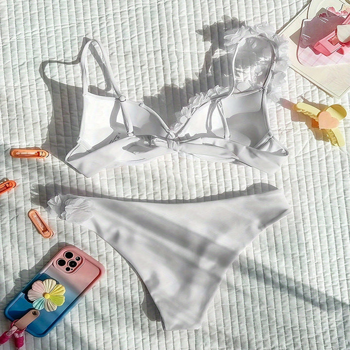 Damen Blütenverzierter Bikini mit Push-Up-Funktion Echo Archiv