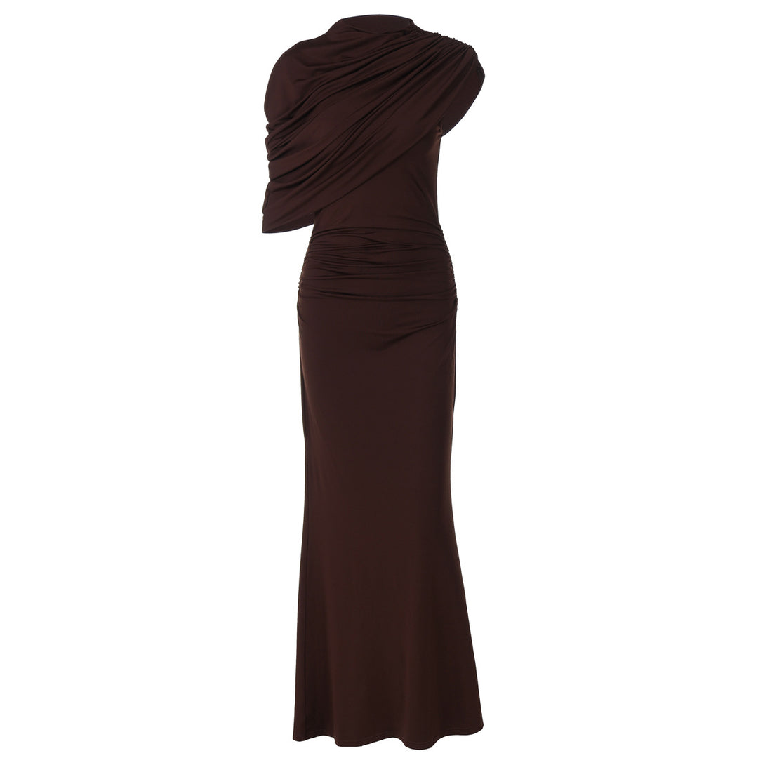 Damer Elegant Maxi Dress med draperad överdel Mirla-Eva Jonsson