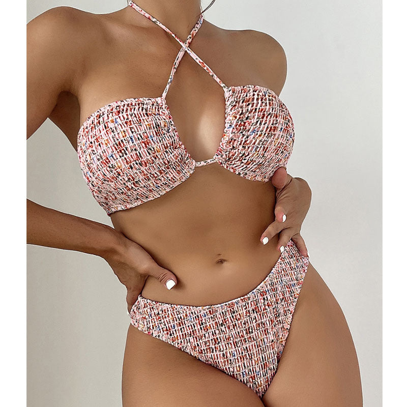 Damen Bandeau-Bikini mit verspielt gebundenem Design Echo Archiv