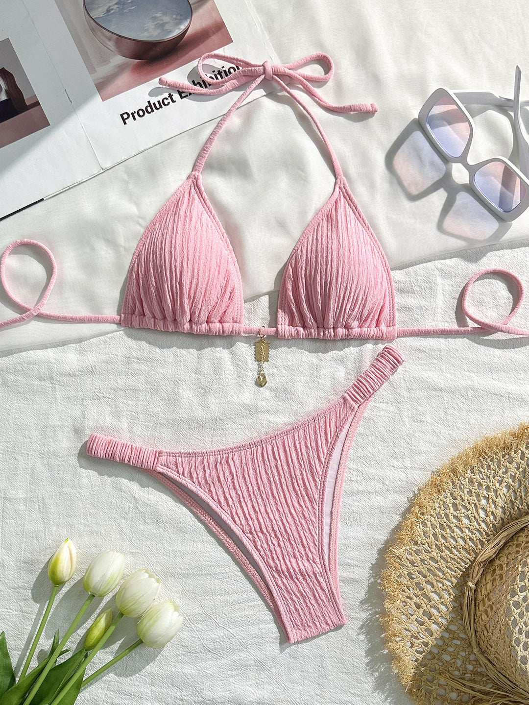 Damen Triangel-Bikini mit raffinierten Rüschen Echo Archiv