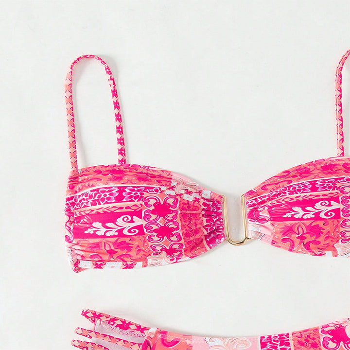 Damen Bandeau-Bikini mit eleganten Schnürdetails Echo Archiv