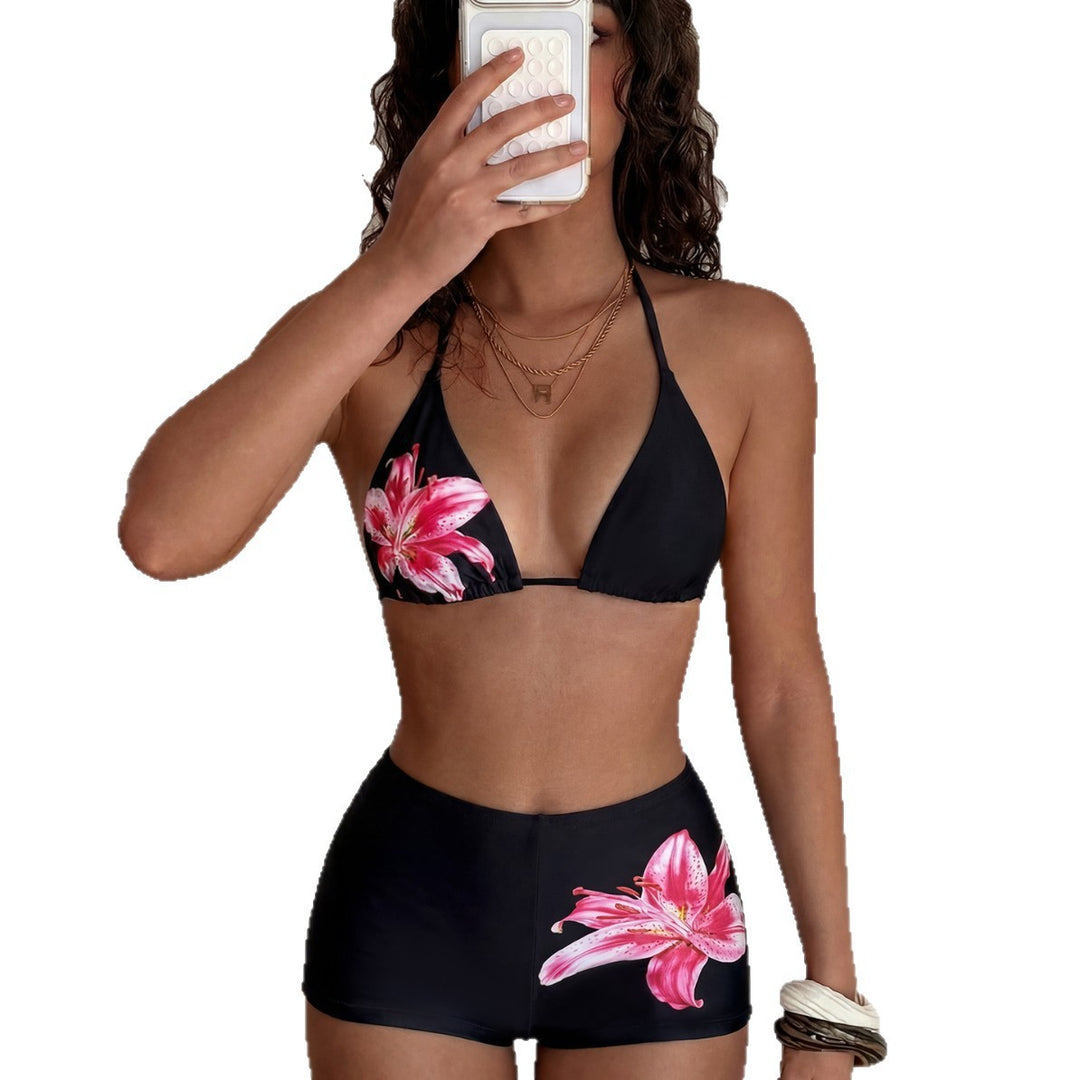 Damen Triangle-Bikini mit floralem Design Echo Archiv