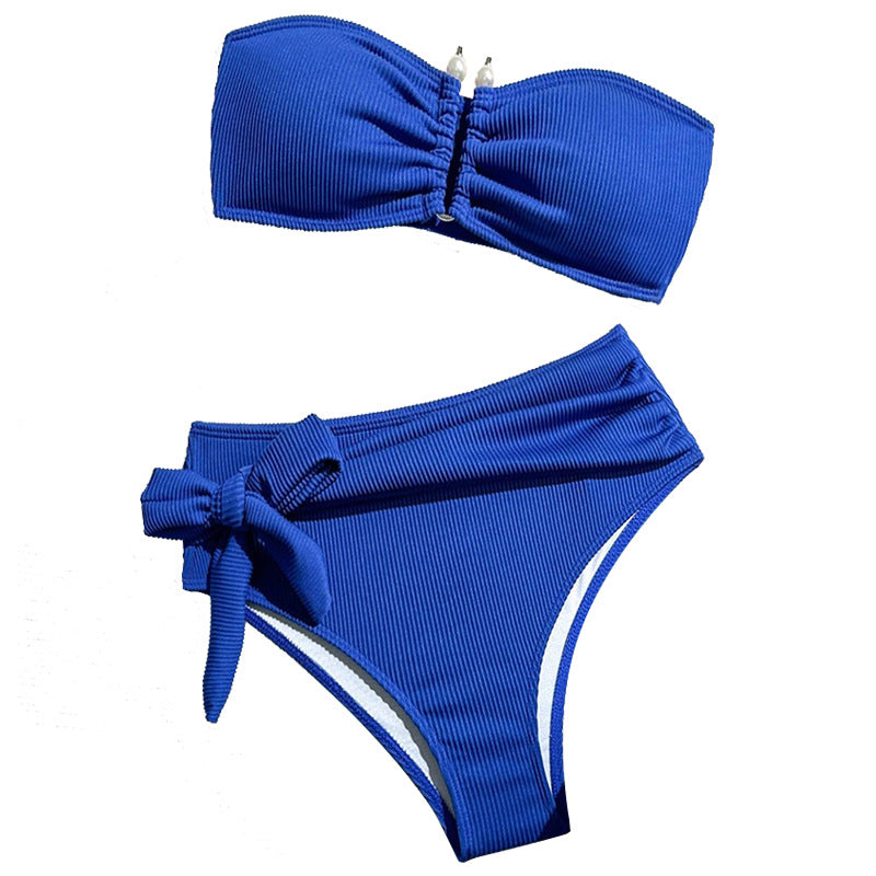 Damen Bandeau-Bikini mit modernem Wickelbund Echo Archiv