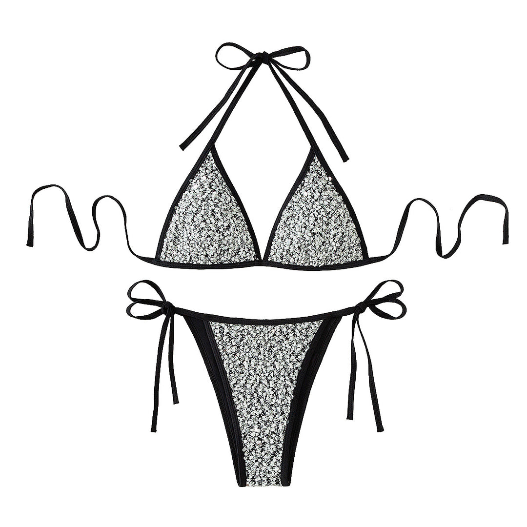 Damen Triangel-Bikini mit funkelndem Detail Echo Archiv