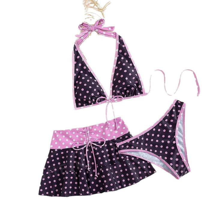 Damen Bikini-Set mit verspieltem Punktedesign und figurfreundlichem Rock Echo Archiv