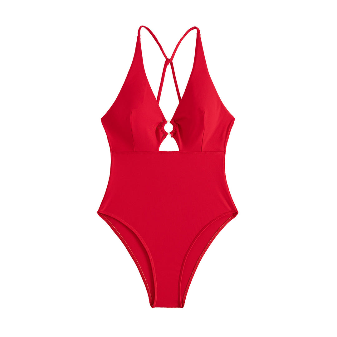 Damen Einteiler Badeanzug mit schickem Cut-Out Echo Archiv