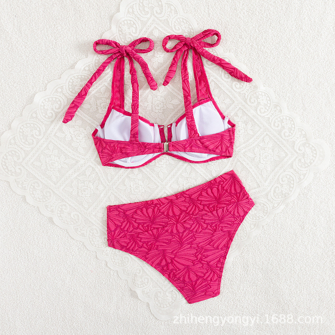 Damen Push-Up Bikini mit verspieltem Schleifen-Design Echo Archiv