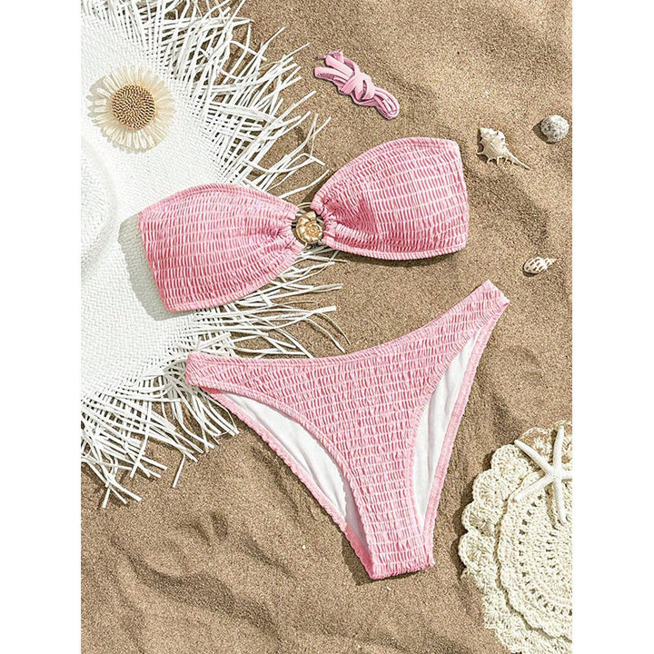 Damen Bandeau-Bikini mit raffiniertem Raffung-Design Echo Archiv