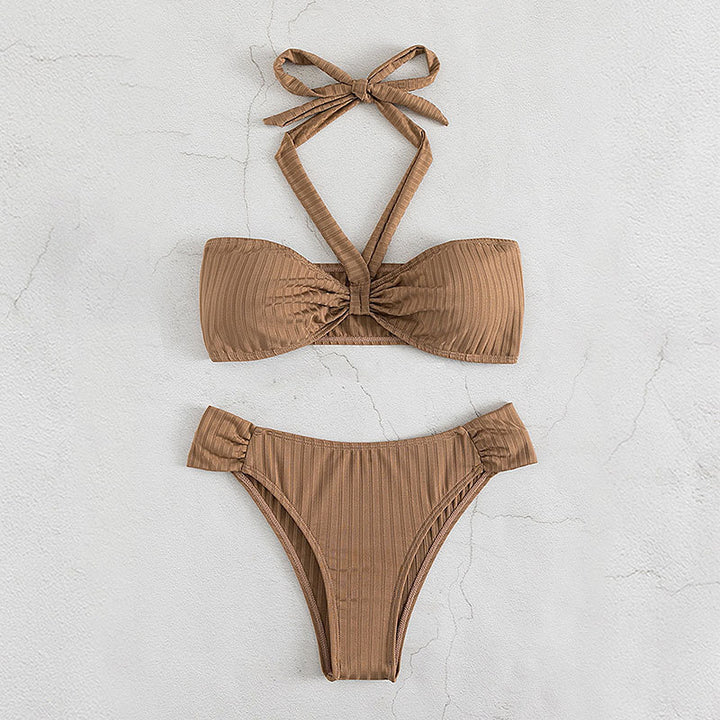 Damen Bandeau-Bikini mit elegantem Knoten Echo Archiv