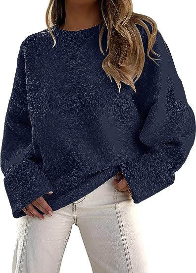 Damer bekväm oversized tröja med strukturerad fleece Eva Jonsson
