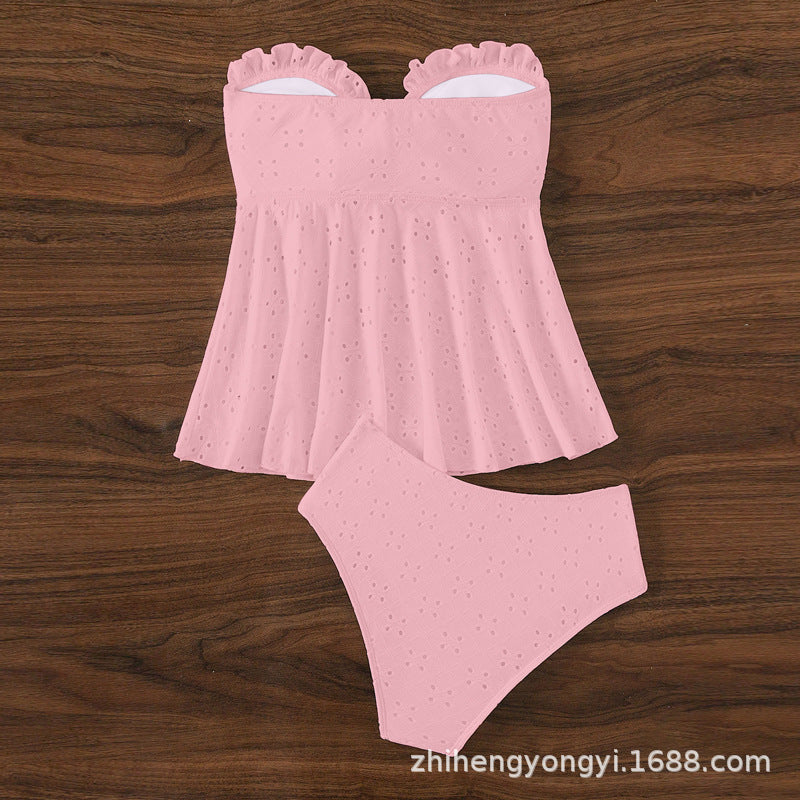 Damen Bustier-Badeanzug mit elegantem Rüschendesign Echo Archiv