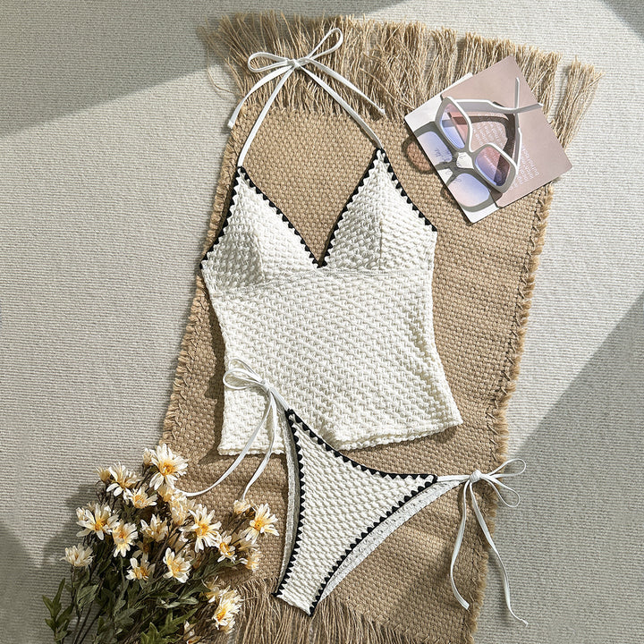 Damen Häkelbikini-Set mit modischem V-Ausschnitt Echo Archiv