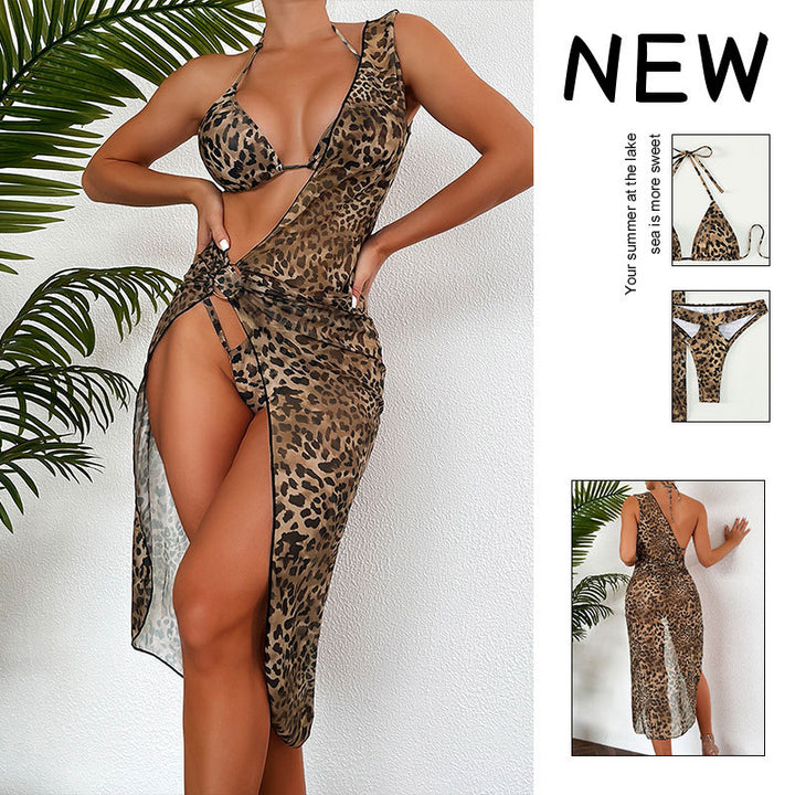 Damer Triangel-Bikini med transparent strandrock Mirla-Eva Jonsson