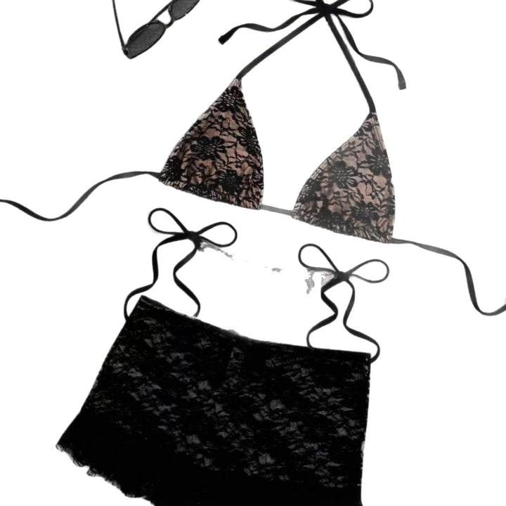 Damen Spitzen-Bikini mit Rüschen Echo Archiv