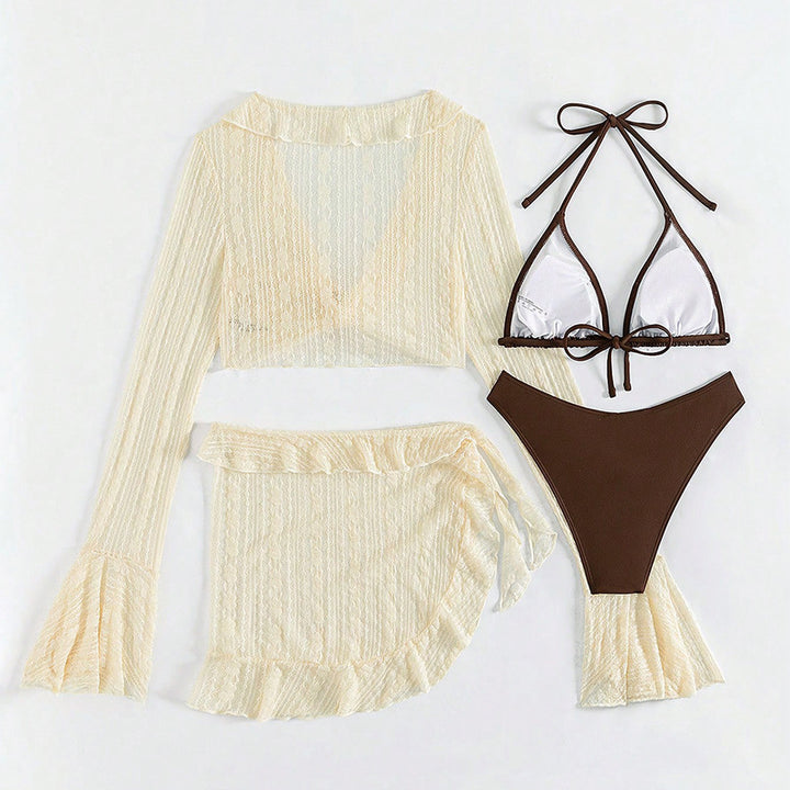 Damen Bikiniset mit transparentem Cover-Up und raffinierten Details Echo Archiv