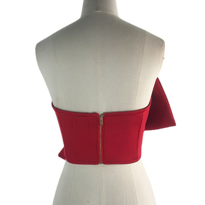 Damer Crop-Top med voluminöst rosett-design Mirla-Eva Jonsson