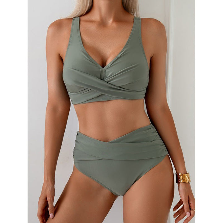Damer Högbenta Bikini-set med smart vikdesign Mirla-Eva Jonsson