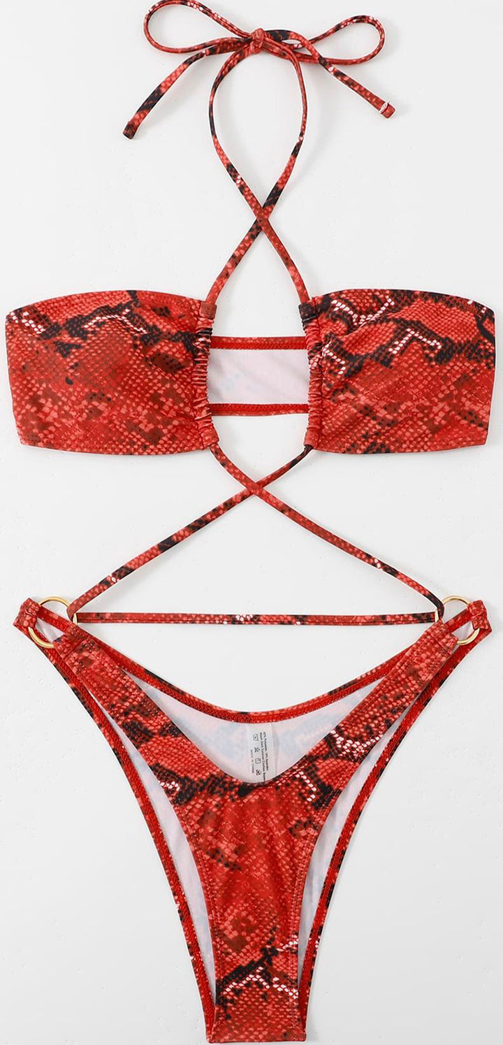 Damen Bandeau-Bikini mit raffiniertem Schnitt Echo Archiv