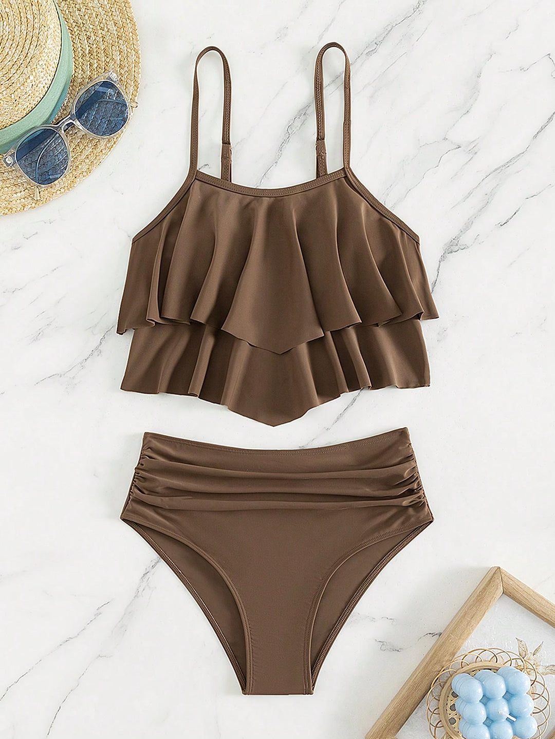 Damen Bikini-Set mit voluminösem Rüschendesign Echo Archiv