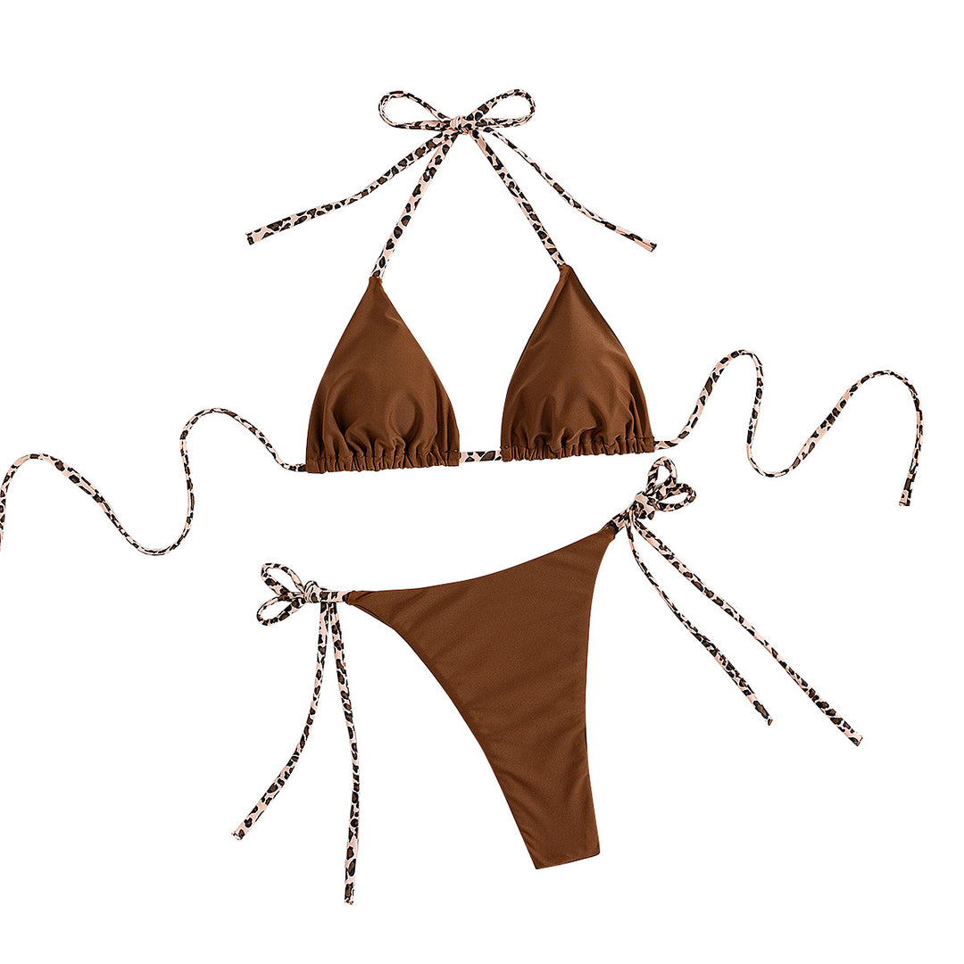 Damen Triangel-Bikini mit verstellbaren Bindebändern Echo Archiv