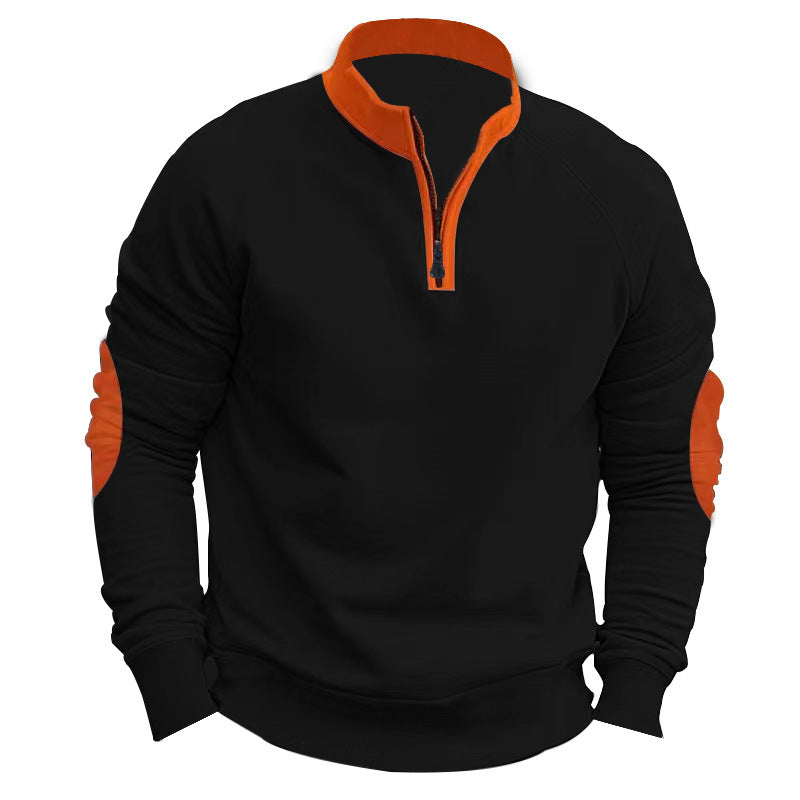 Herren sweatshirt med strukturerad dragkedja Eva Jonsson