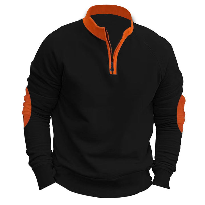 Herren sweatshirt med strukturerad dragkedja Eva Jonsson