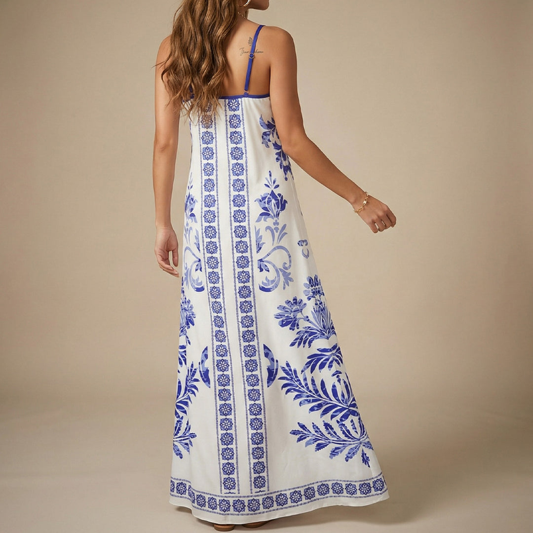 Damen Sommerkleid mit floralen Mustern und leichter luftiger Passform Echo Archiv