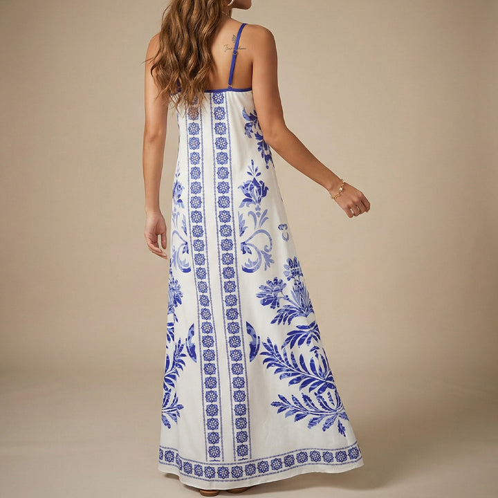 Damen Sommerkleid mit floralen Mustern und leichter luftiger Passform Echo Archiv