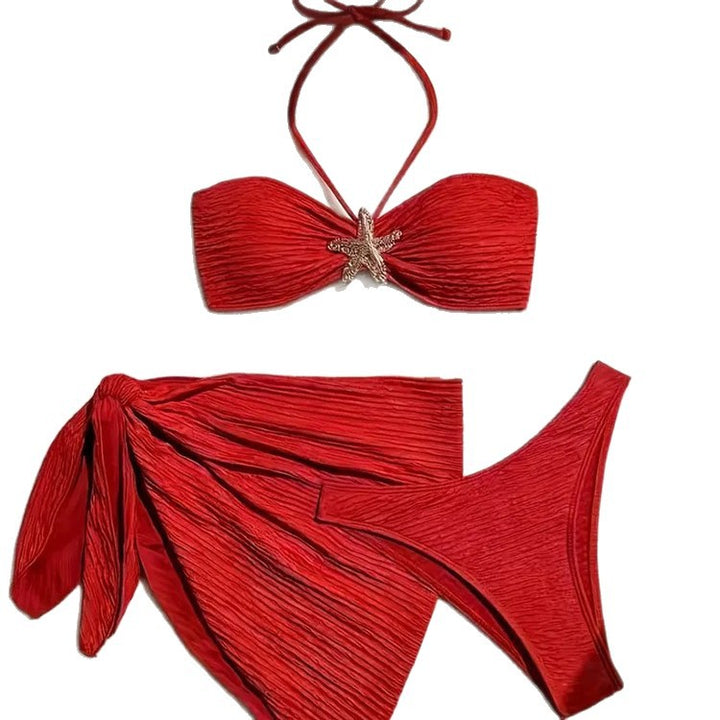 Damen Bandeau-Bikini mit schickem Wickeltuch Echo Archiv