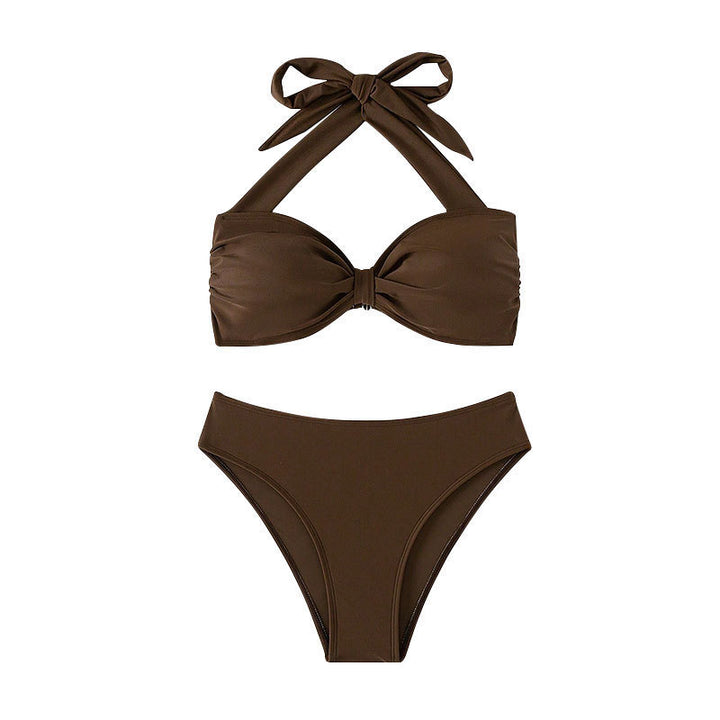 Damen Bandeau-Bikini mit dekorativem Knoten Echo Archiv