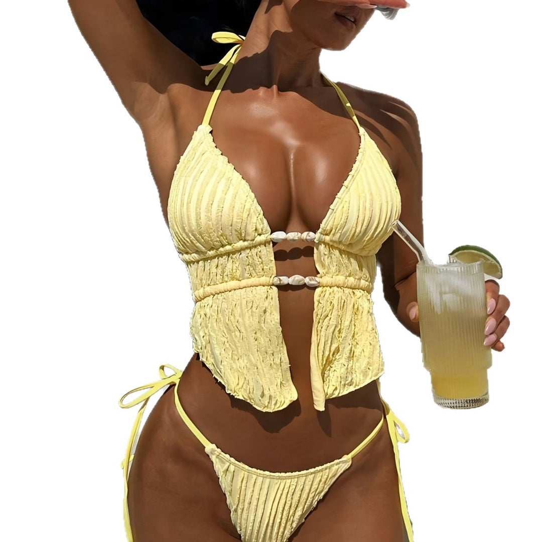 Damen Rüschenbikini mit Perlenakzenten Echo Archiv