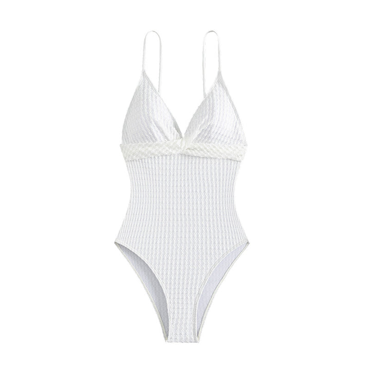 Damen Eleganter Schwimmanzug mit feiner Rippstruktur Echo Archiv