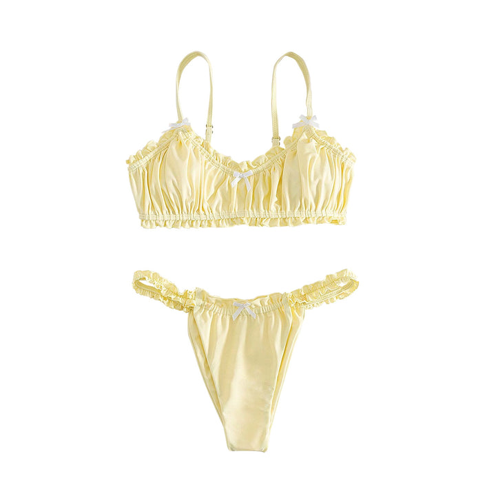 Damen Rüschentop-Bikini mit charmanten Schleifendetails Echo Archiv