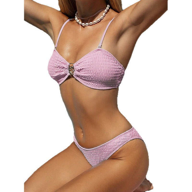 Damen Bandeau-Bikini mit raffiniertem Raffung-Design Echo Archiv