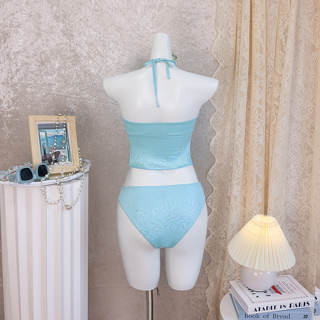 Damen Bandeau-Bikini mit Rüschen Echo Archiv