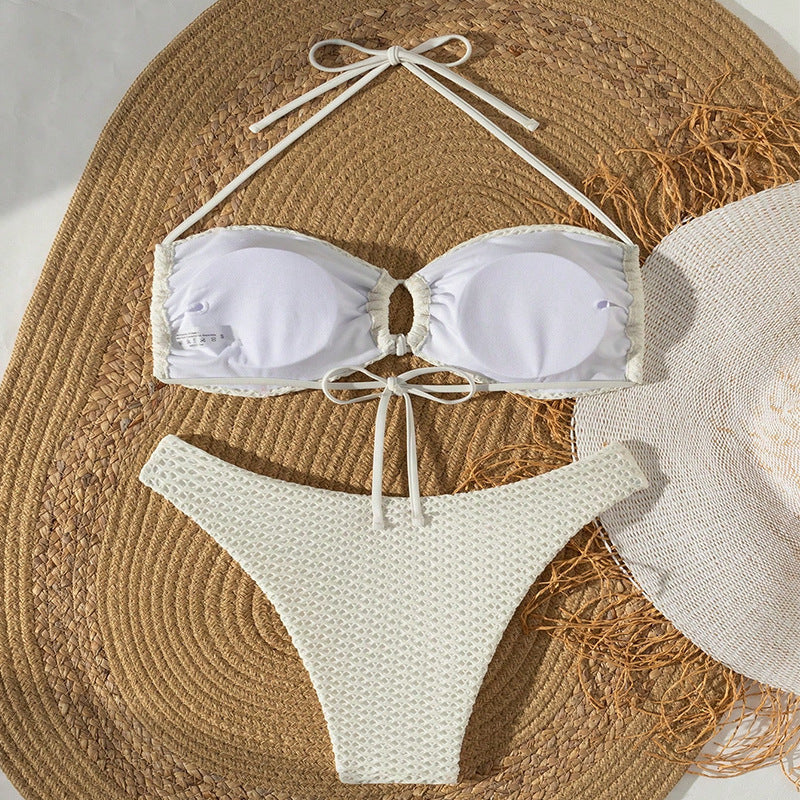 Damen Bra-Style Bikini mit elastischem Netzdesign Echo Archiv