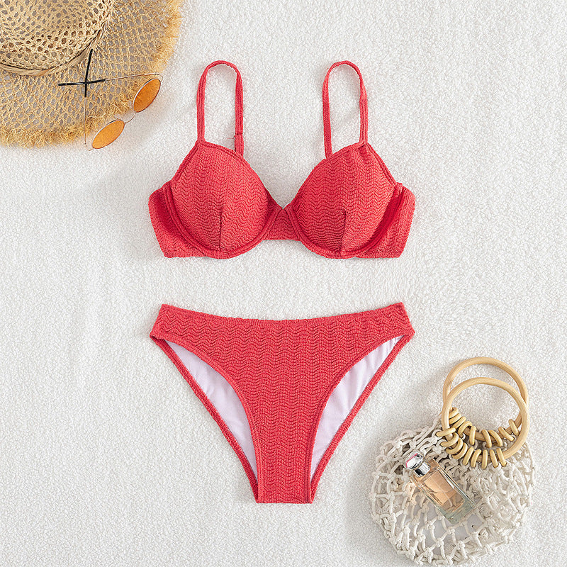 Damen Push-Up-Bikini mit stylishen Texturen Echo Archiv