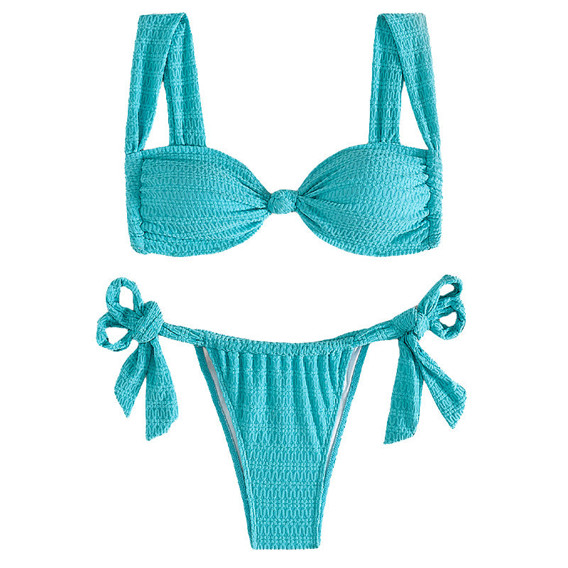 Damen Hochwertiger Bikini mit verspielten Schleifen Echo Archiv