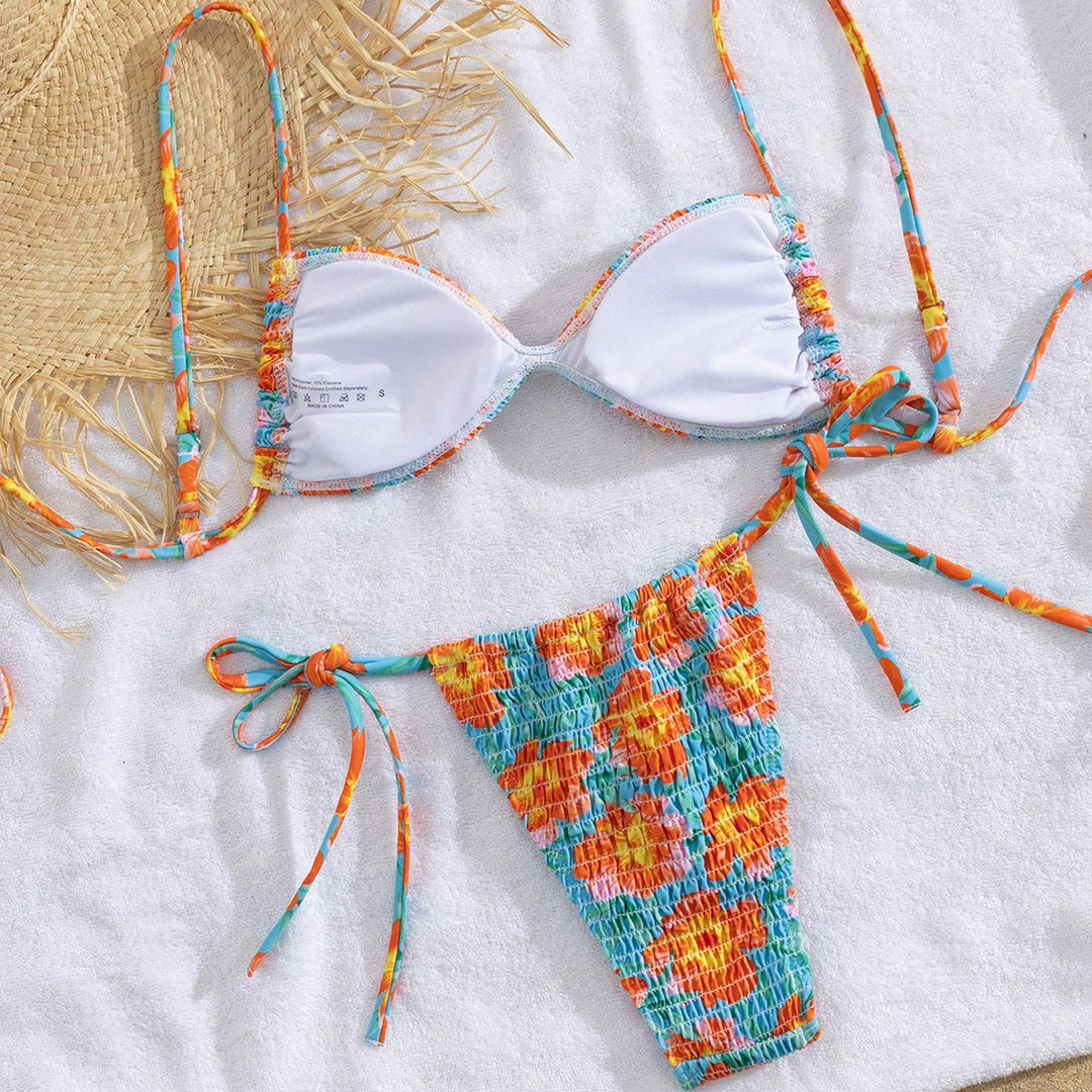Damen Triangel-Bikini im lässigen Shabby-Chic-Stil Echo Archiv
