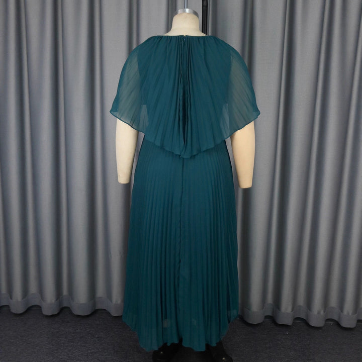 Damer Elegant Plisserad Maxi Klänning med Flödande Ärmar Mirla-Eva Jonsson