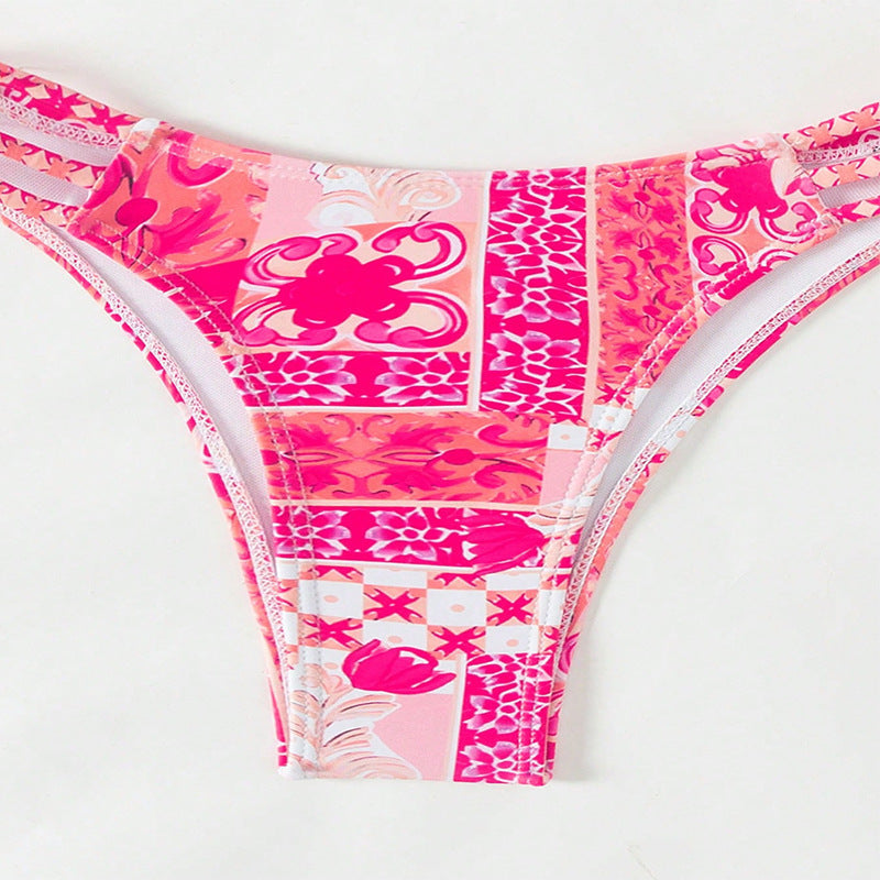 Damen Bandeau-Bikini mit verspieltem floralem Design Echo Archiv