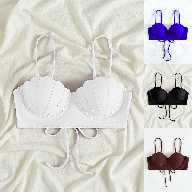 Damen Bikinioberteil mit Muschel-Design und verstellbaren Trägern Echo Archiv