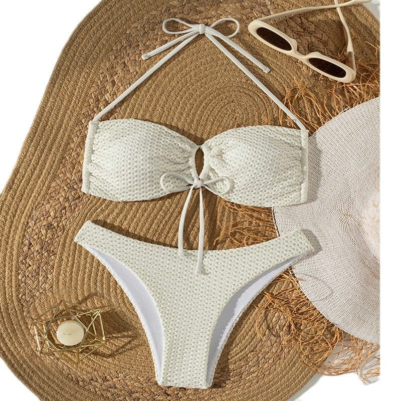 Damen Bra-Style Bikini mit elastischem Netzdesign Echo Archiv